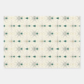 Mid Century Christmas Trees ラッピングペーパーシート (正面3)