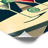 Mid Century Cocktail Party Couples - First Date ポスター (コーナー)