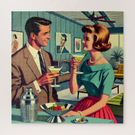 Mid Century Cocktail Party Couples - House Warming ジグソーパズル