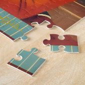 Mid Century Cocktail Party Couples - Soirée Hosts ジグソーパズル (側面)