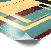 Mid Century Cocktail Party Couples - Soirée Hosts フォトプリント (角)