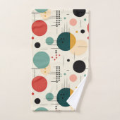 Mid century colorful geometric pattern バスタオルセット (ハンドタオル)