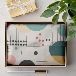 Mid century colorful geometric pattern 薄葉紙
