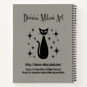 Mid Century Dog with Record Player ノートブック (裏面)