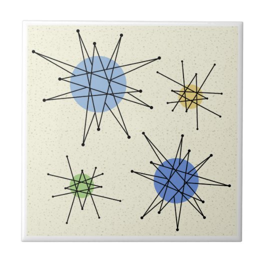 Mid Century Franciscan Starburst 1 タイル (正面)