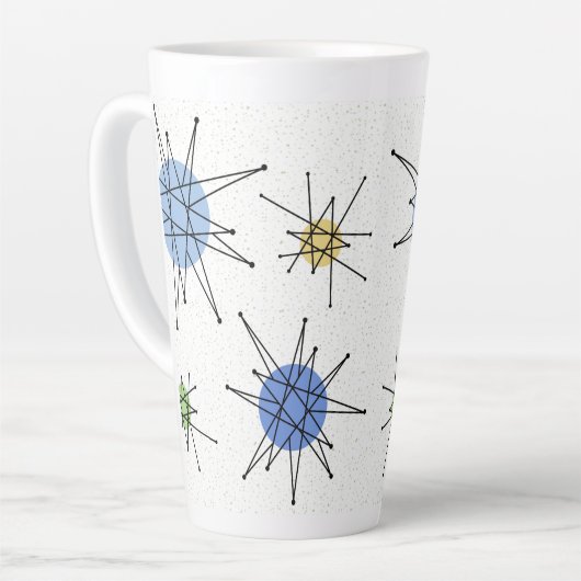 Mid Century Franciscan Starburst 2  カフェラテマグ (左アングル)