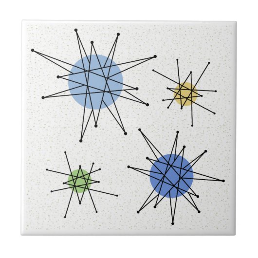 Mid Century Franciscan Starburst 2 タイル (正面)