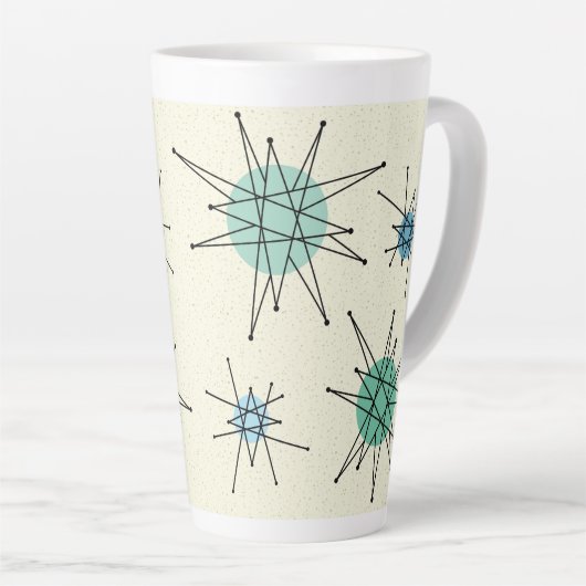 Mid Century Franciscan Starburst 5  カフェラテマグ (右アングル)
