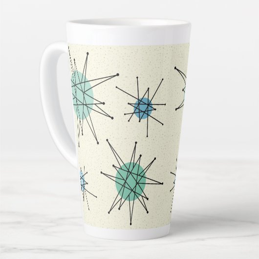 Mid Century Franciscan Starburst 5  カフェラテマグ (左アングル)