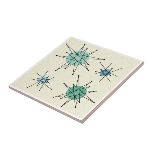Mid Century Franciscan Starburst 5  タイル (側面)