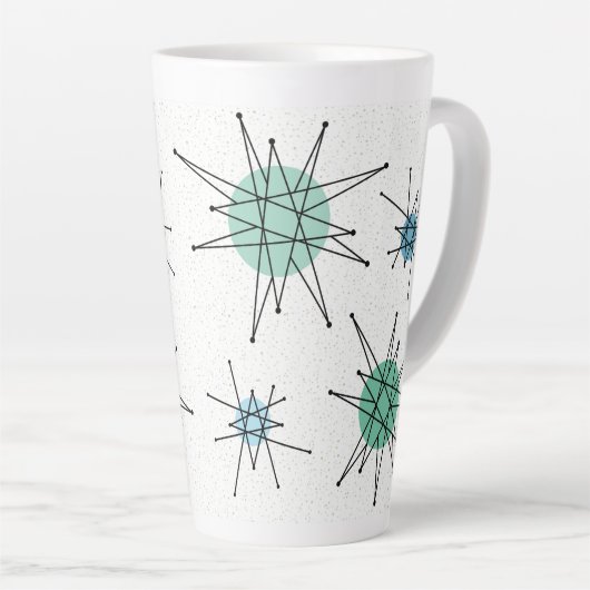 Mid Century Franciscan Starburst 6 カフェラテマグ (右アングル)