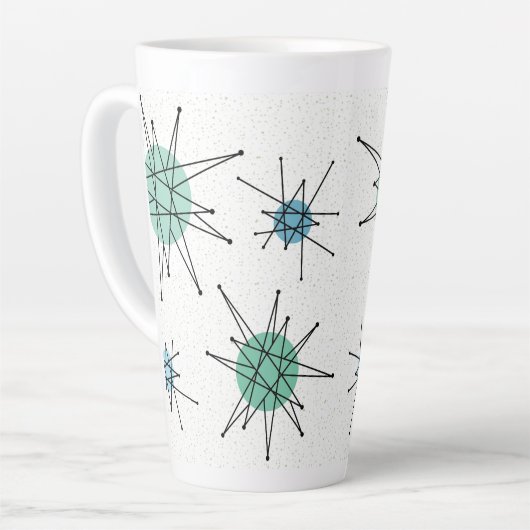 Mid Century Franciscan Starburst 6 カフェラテマグ (左アングル)