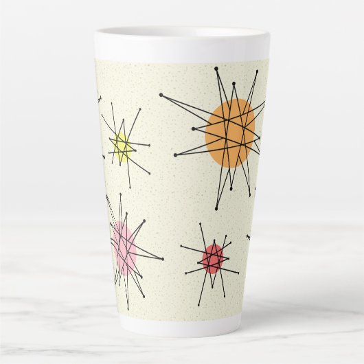 Mid Century Franciscan Starburst 7 カフェラテマグ (正面)