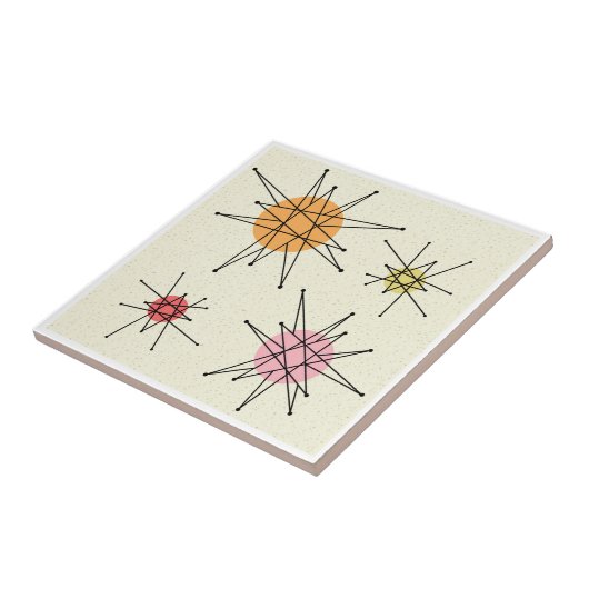 Mid Century Franciscan Starburst 7 タイル (側面)