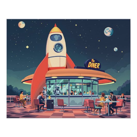 Mid-Century Futurismus ポスター (正面)