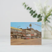 Mid-century Gary IN - 6th &ブロードウェイ ポストカード (スタンド正面)