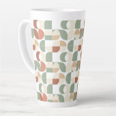 Mid Century Geometric  カフェラテマグ (左アングル)