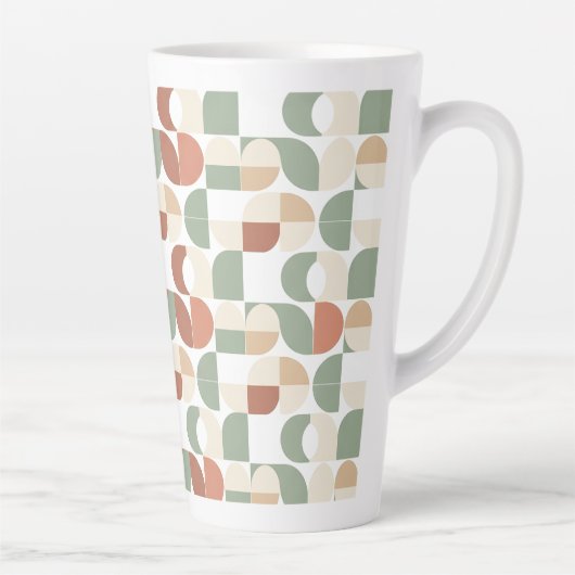 Mid Century Geometric  カフェラテマグ (右)