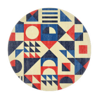 Mid-Century Geometric: ファンキーレトロパターン。 カッティングボード