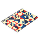 Mid-Century Geometric: ファンキーレトロパターン。 ノートブック (左側)