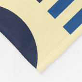 Mid-Century Geometric: ファンキーレトロパターン。 フリースブランケット (角)