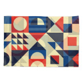 Mid-Century Geometric: ファンキーレトロパターン。 枕カバー (裏面)