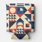 Mid-Century Geometric: ファンキーレトロパターン。 缶クーラー (裏面)