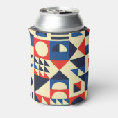 Mid-Century Geometric: ファンキーレトロパターン。 缶クーラー (缶裏面)