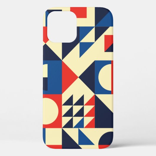 Mid-Century Geometric: ファンキーレトロパターン。 Case-Mate iPhoneケース (裏面)