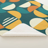 Mid-Century Geometric:レトロミニマルデザイン。 シェルパブランケット (3/4)