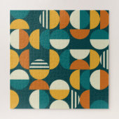 Mid-Century Geometric:レトロミニマルデザイン。 ジグソーパズル (横)