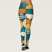 Mid-Century Geometric:レトロミニマルデザイン。 レギンス (裏面)