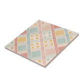 Mid-Century Geometric Design with Dots and Lines 3 タイル (側面)