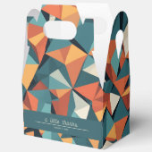 Mid-Century Geometric Teal & Orange | Custom フェイバーボックス (見開き)