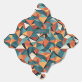 Mid-Century Geometric Teal & Orange | Custom フェイバーボックス (見開き)