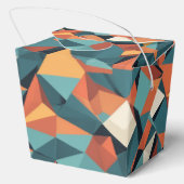 Mid-Century Geometric Teal & Orange | Custom フェイバーボックス (裏面)