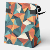 Mid-Century Geometric Teal & Orange | Custom フェイバーボックス (裏面)