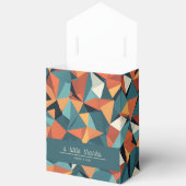 Mid-Century Geometric Teal & Orange | Custom フェイバーボックス (見開き)