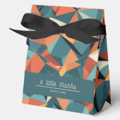 Mid-Century Geometric Teal & Orange | Custom フェイバーボックス (正面)