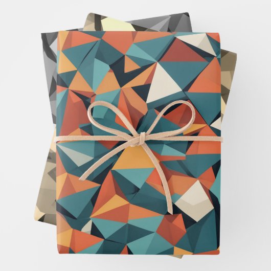 Mid-Century Geometric | Wrapping Paper Sheets Set ラッピングペーパーシート (インサイチュ)