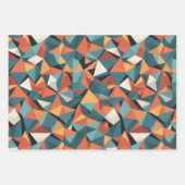 Mid-Century Geometric | Wrapping Paper Sheets Set ラッピングペーパーシート (正面)