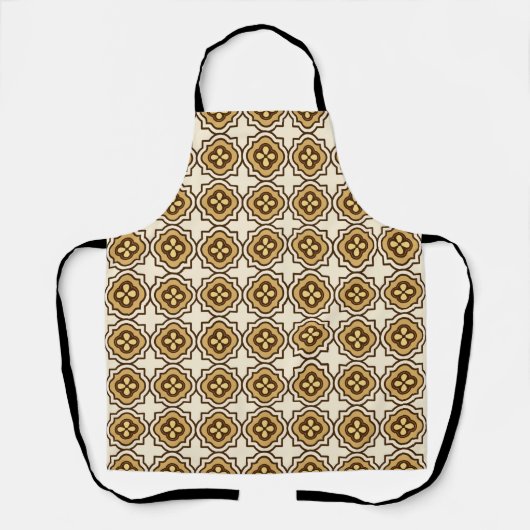 Mid-Century Gold Quatrafoil Apron I エプロン (正面)