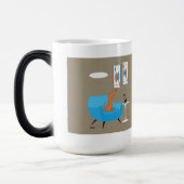 Mid Century Gravel Art with Dog モーフィングマグカップ (左)