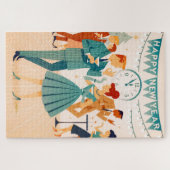 Mid Century Happy New Year The Martini Dance ジグソーパズル (横)