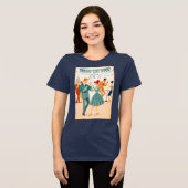 Mid Century Happy New Year The Martini Dance トライブレンドＴシャツ (正面全面)