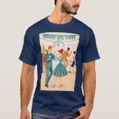 Mid Century Happy New Year The Martini Dance Tシャツ (正面)