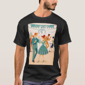 Mid Century Happy New Year The Martini Dance Tシャツ (正面)