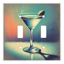 Mid Century I Love The Blues Martini Art