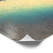 Mid Century I Love The Blues Martini Art ポスター (コーナー)