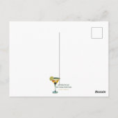 Mid Century I Love The Blues Martini Art ポストカード (裏面)